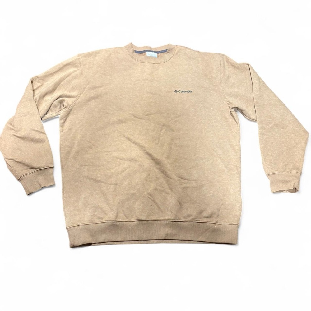 Columbia Beige Crewneck Sweater- Men-Size L.